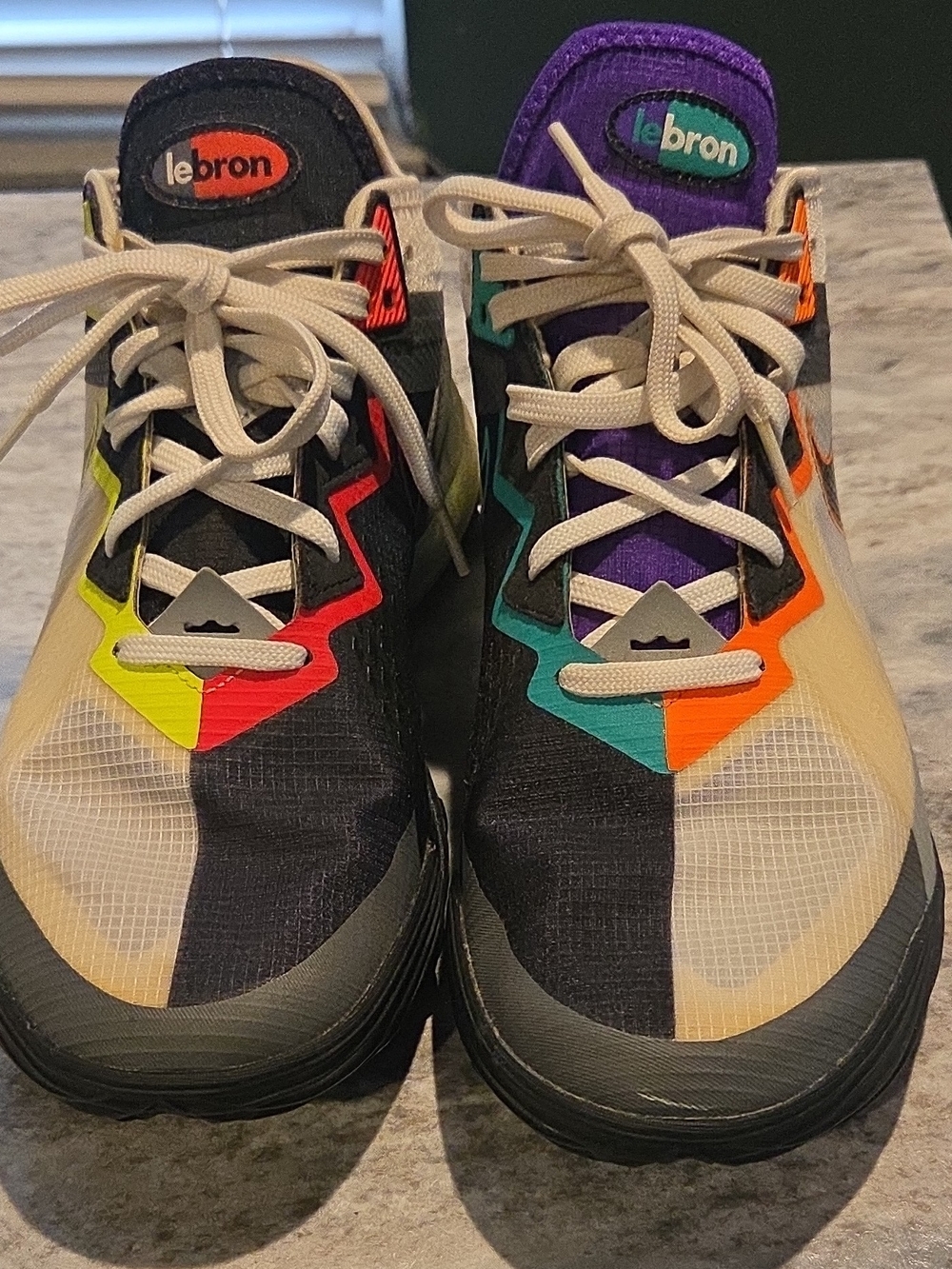 2020 Nike LeBron 18 Air Max 95 Greedy Multicolor Low Top Men's Sneaker CV7562-10